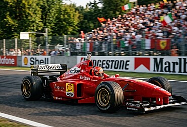 Ferrari odhalilo tribute Schumacherovi. Speciální lak k Monze inspiruje vůz z roku 1996